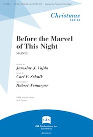 Before the Marvel of This Night SATB choral sheet music cover Thumbnail